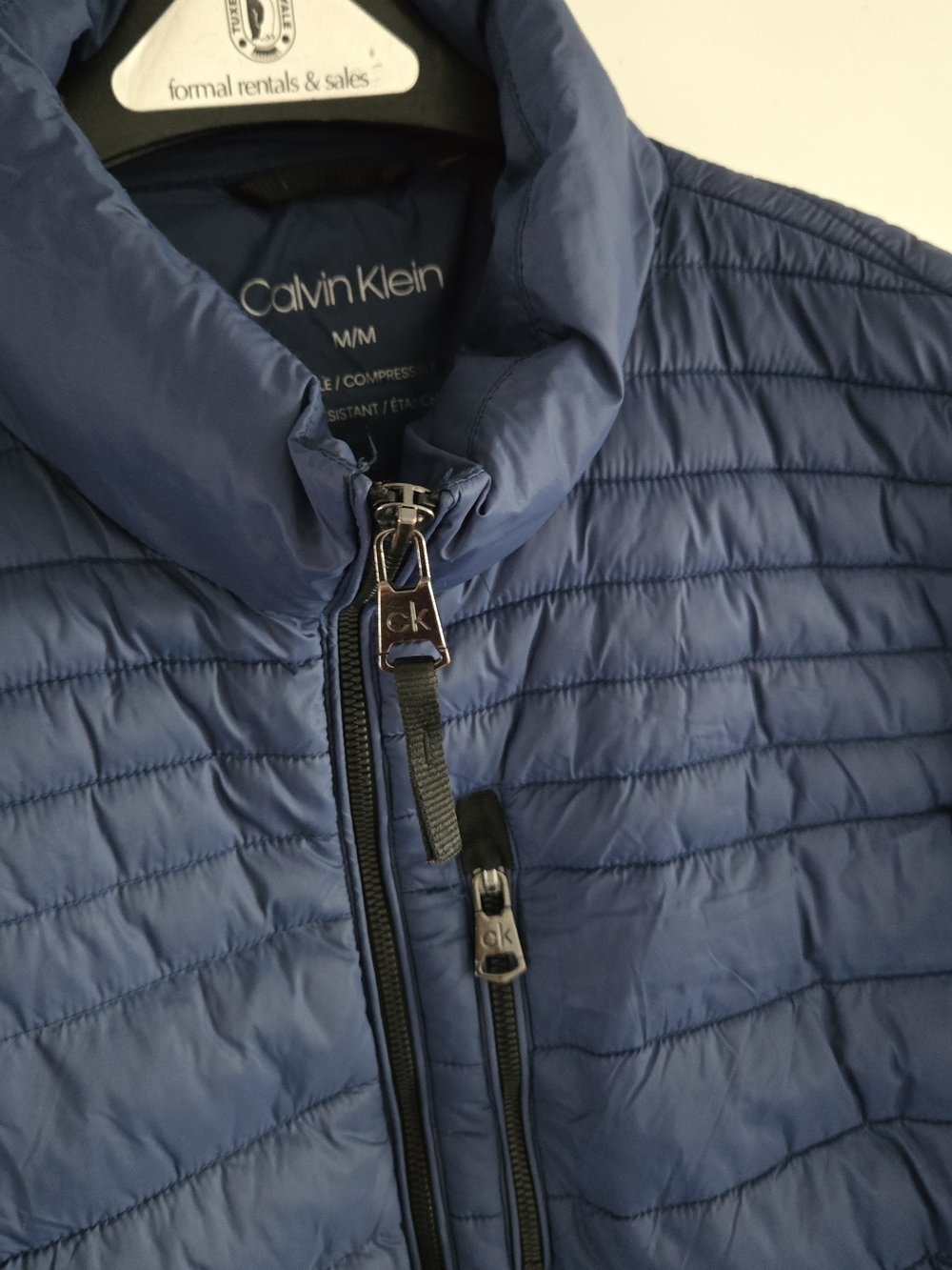 Calvin Klein Men's Blue Quilted Lightweight Puffer Jacket - Picture 9 of 17